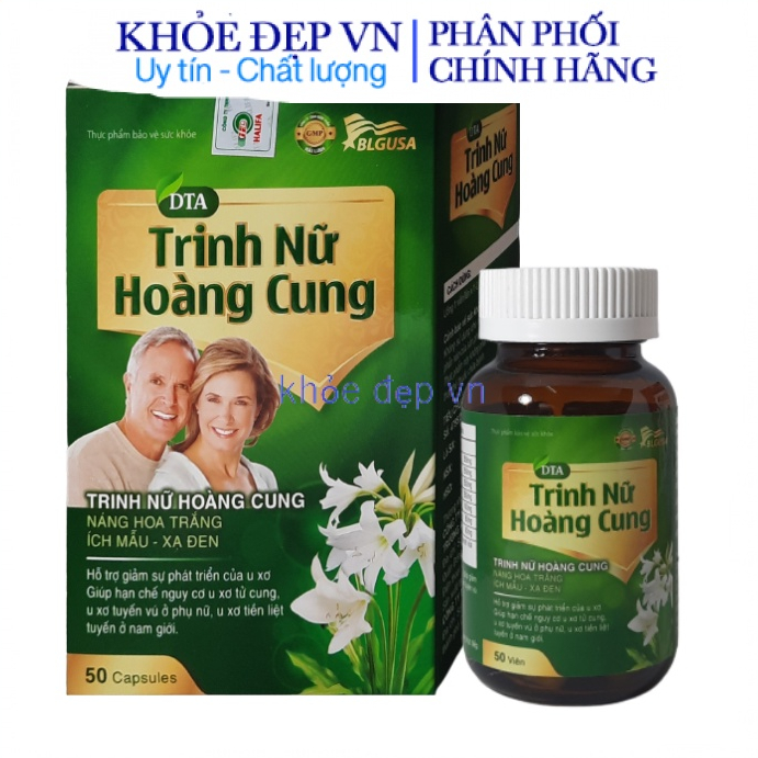 Viên uống Trinh Nữ Hoàng Cung xanh hộp 50 viên