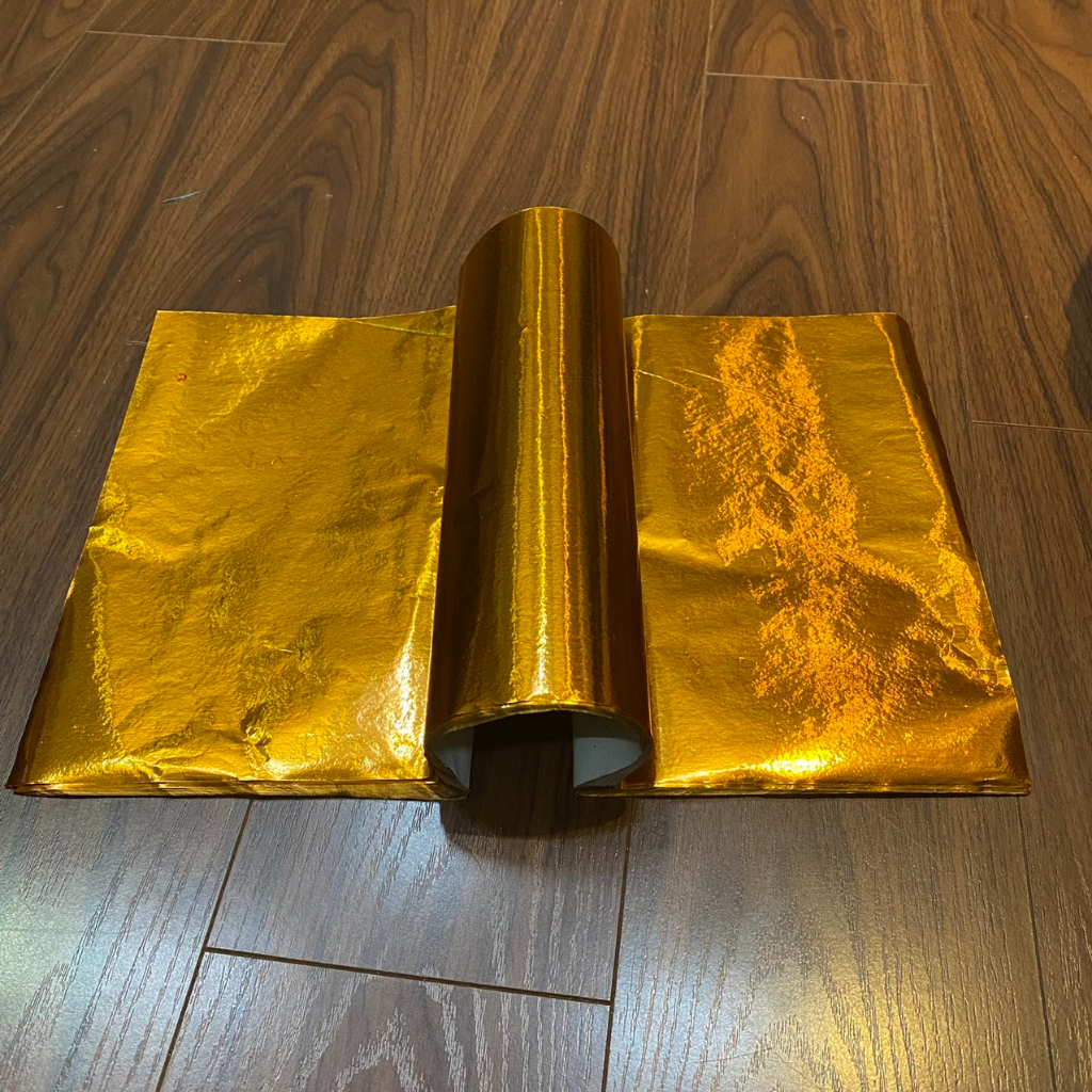 Giấy Tráng Kim chuyên dùng bốc bát hương 24*46cm, gói cốt thất bảo, tượng, bát hương, bốc mộ