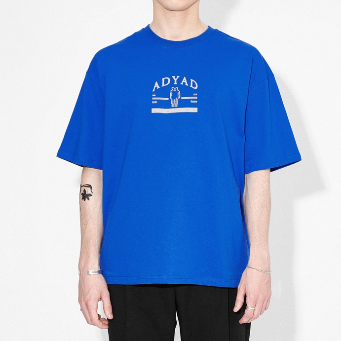Áo Thun Xanh Tay Lỡ / Oversized Blue Tee - Adyad Studios