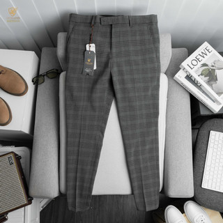 Quần tây dáng slimfit co giãn nhẹ kiểu quần âu sọc caro thời trang - QVML2a đẹpcháyhàng vài mã ạ