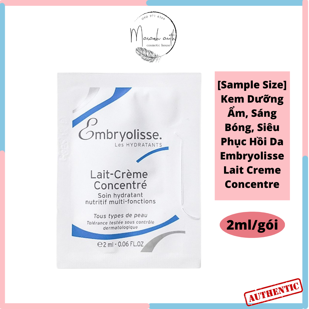 Kem dưỡng Embryolisse [2ml/gói] Dưỡng Ẩm, Sáng Bóng, Siêu Phục Hồi Da Embryolisse Lait Creme Concentre