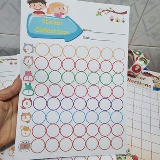 Sổ dán đựng tích Điểm Sticker Khổ A5