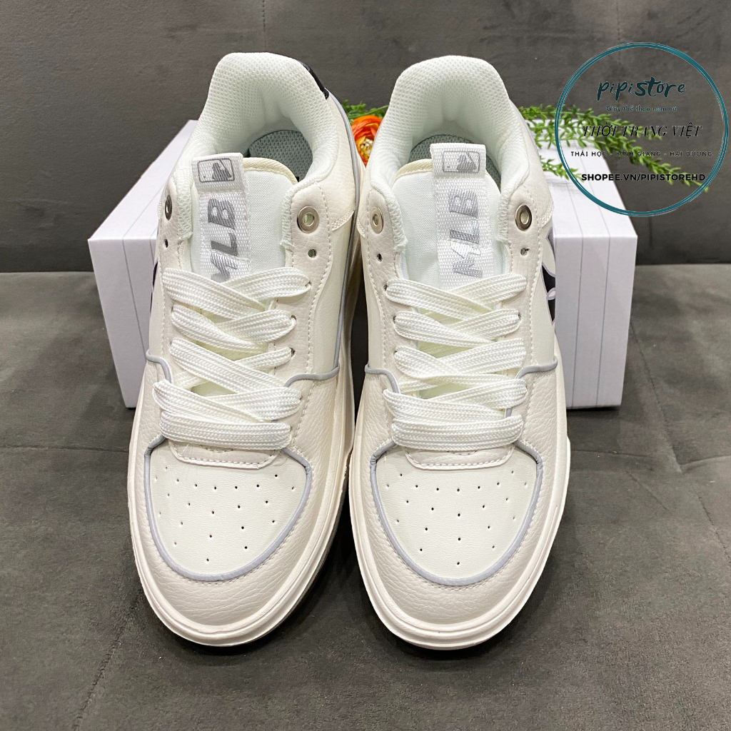 Giày MLB Ny chunky liner đế nâu, Giày mlb ny trắng xám đế nâu. size 36-43