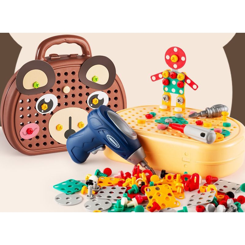 Hộp Dụng Cụ Máy Khoan Điện Cho Bé,,,