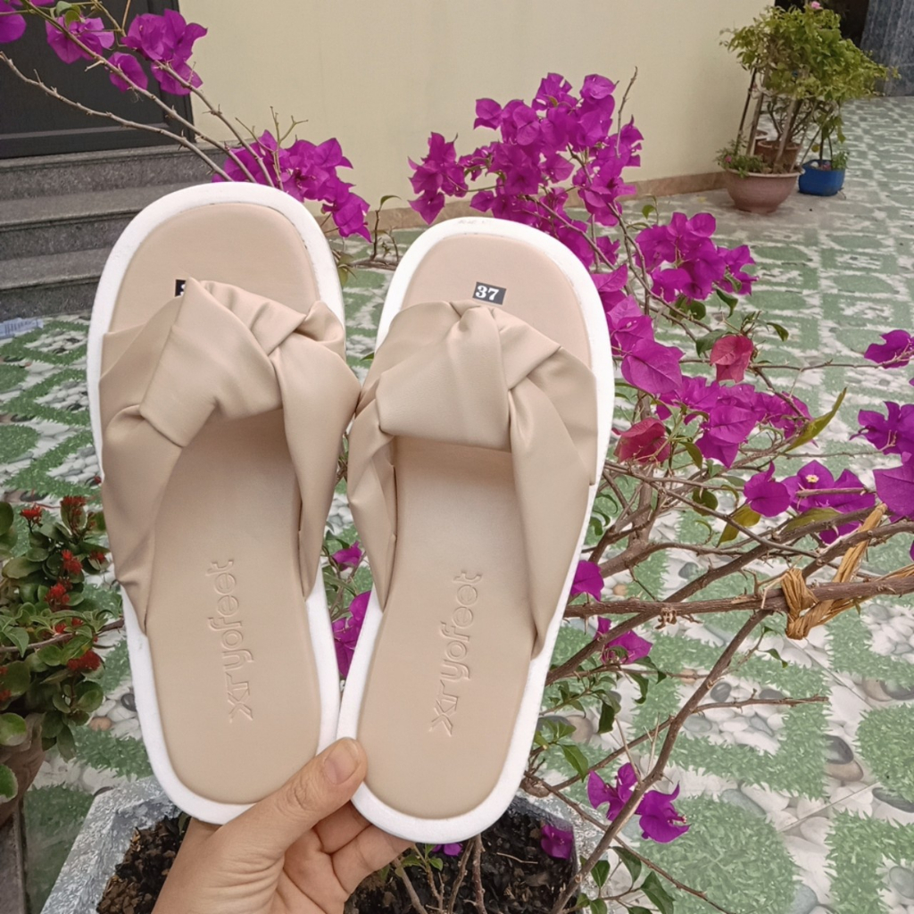 Dép nữ thắt nơ xinh thời trang mẫu cực hot