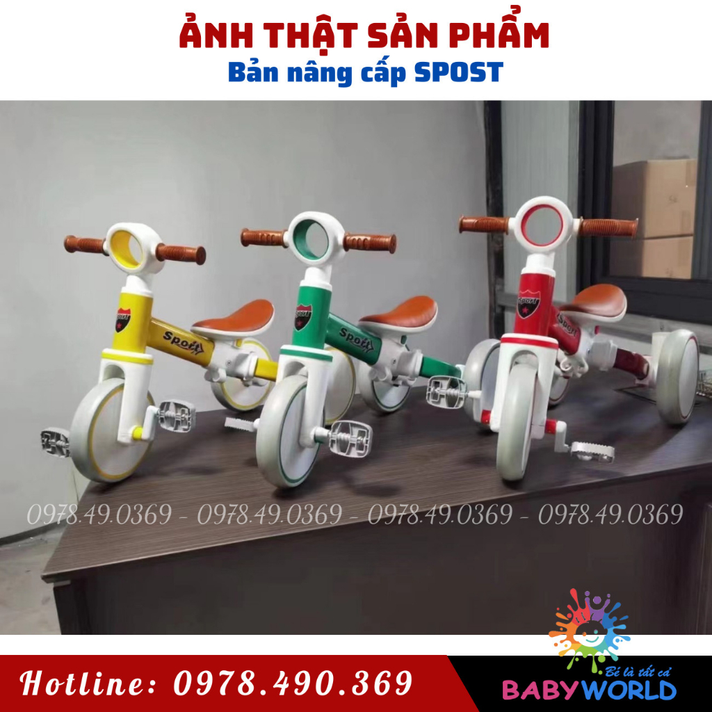 Xe Chòi Chân, Xe Đạp Ba Bánh, có cán đẩy , đa năng 4in1 - Mẫu Mới, Hàng Đẹp🌸FREESHIP🌸