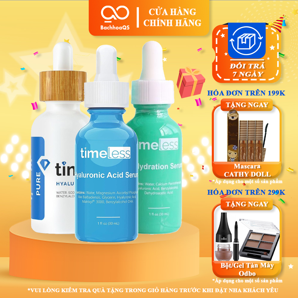 Serum tinh chất Timeless dưỡng ẩm làm dịu phục hồi da Timeless Vitamin B5 + Hyaluronic Acid Serum