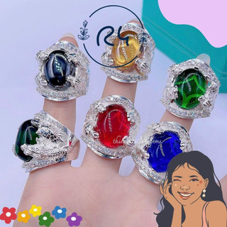 R4 Nhẫn Lân Nhân Thú đạp địa cầu Bạc thật nguyên chất Thiên Cát