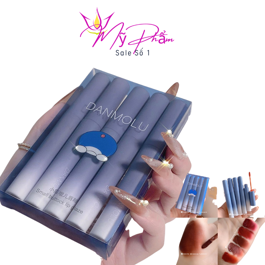 Set son Danmolu xanh 5 thỏi