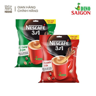 Combo 2 Bịch Cà Phê Hòa Tan Nescafé 3in1 Công thức cải tiến Vị Nguyên bản Và Vị Rang đậm