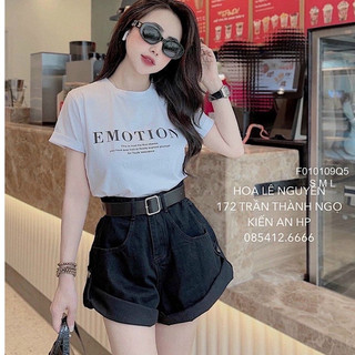 Quần short jean kaki mẫu mới lật lai thời trang!