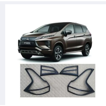 Ốp viền đèn pha hậu, viền đèn trước sau 2019  Mitsubishi Xpander - màu đen