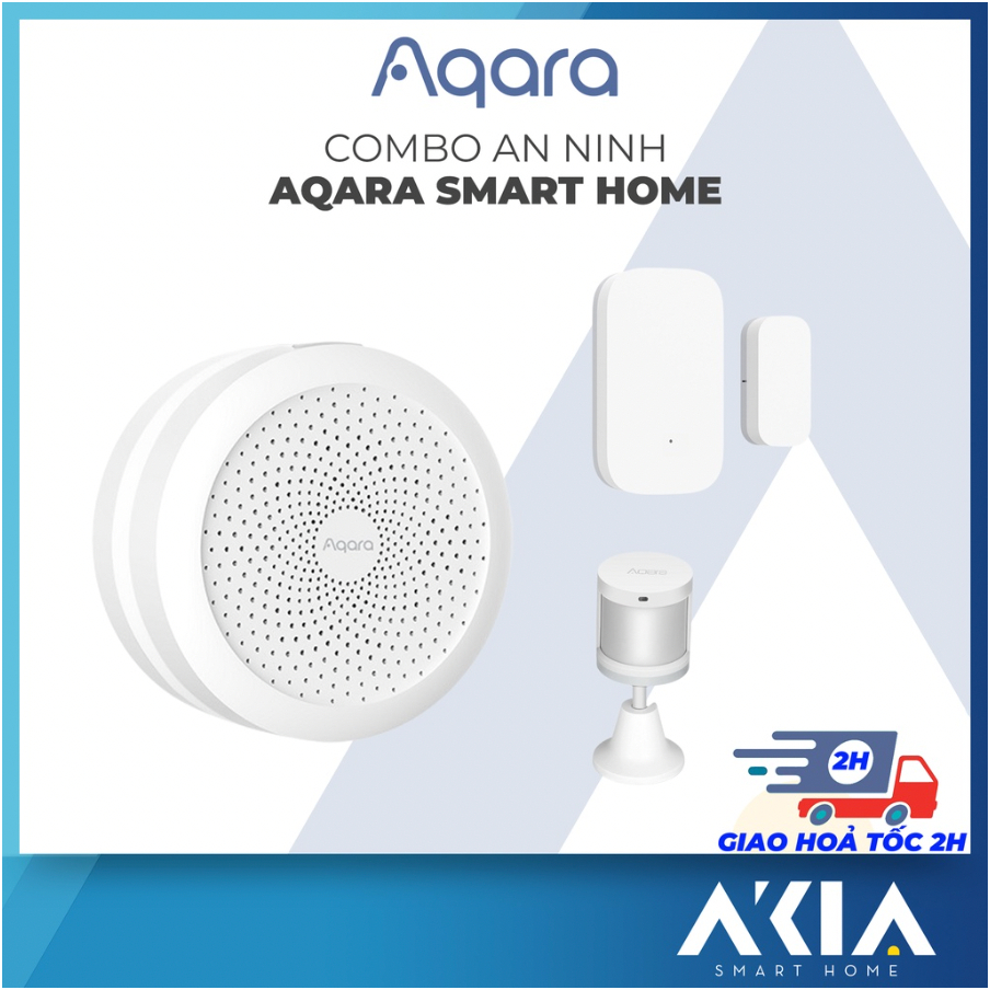Combo nhà thông minh cơ bản Aqara Smart Home, tương thích Homekit, cảnh báo an ninh, điều khiển mọi thứ dễ dàng hơn