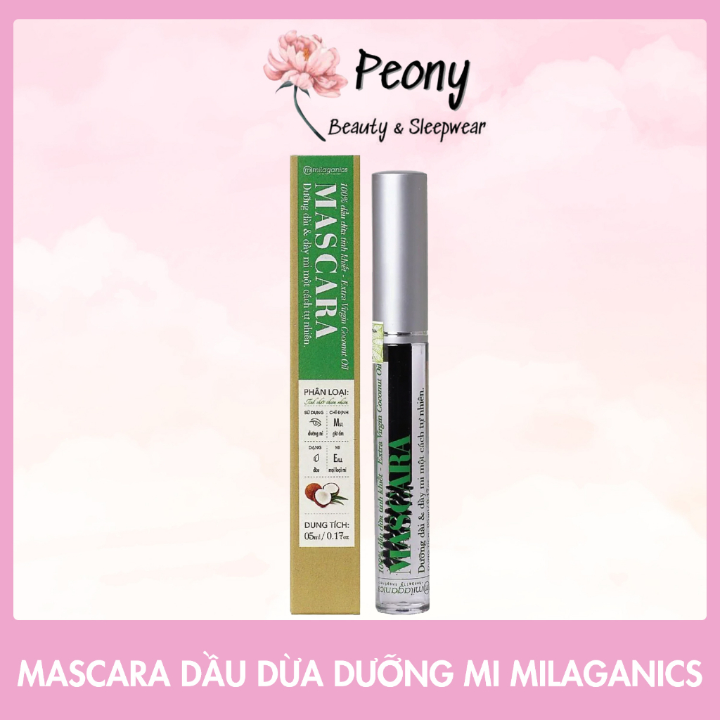Mascara Dầu Dừa Dưỡng Mi Milaganics