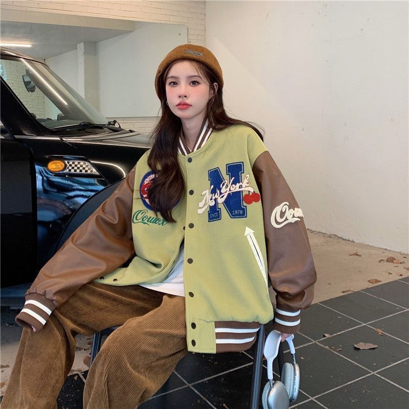 Áo khoác bomber nữ mỏng màu trắng shop Đậu Xinh - B302