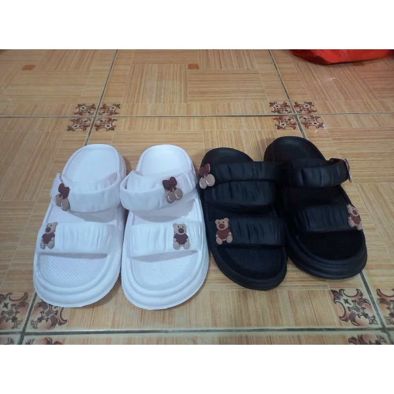 DÉP SANDAL NỮ, QUAI HẬU BÁNH MÌ  HÌNH GẤU - SƠ RI DỄ THƯƠNG ĐI HỌC SIÊU KUTE. 2023