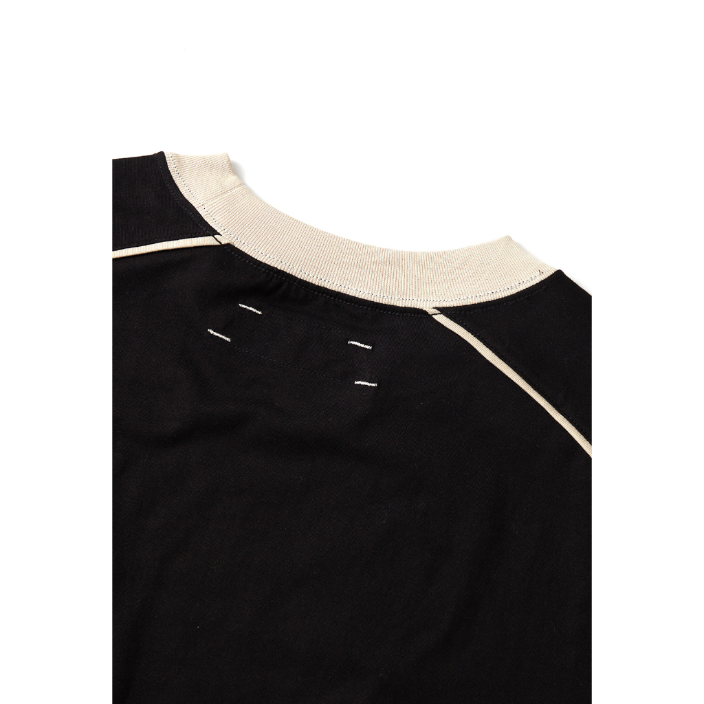 Áo thun nam ngắn tay Beuter Black Paneled T-Shirt