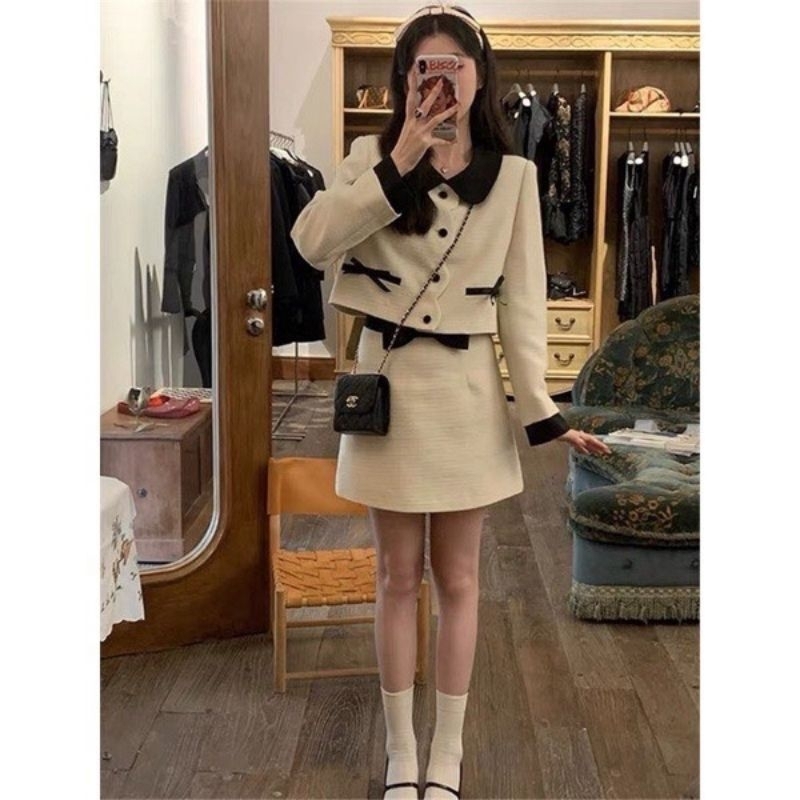 Sét dạ 2 lớp hàng thiết kế có đệm vai