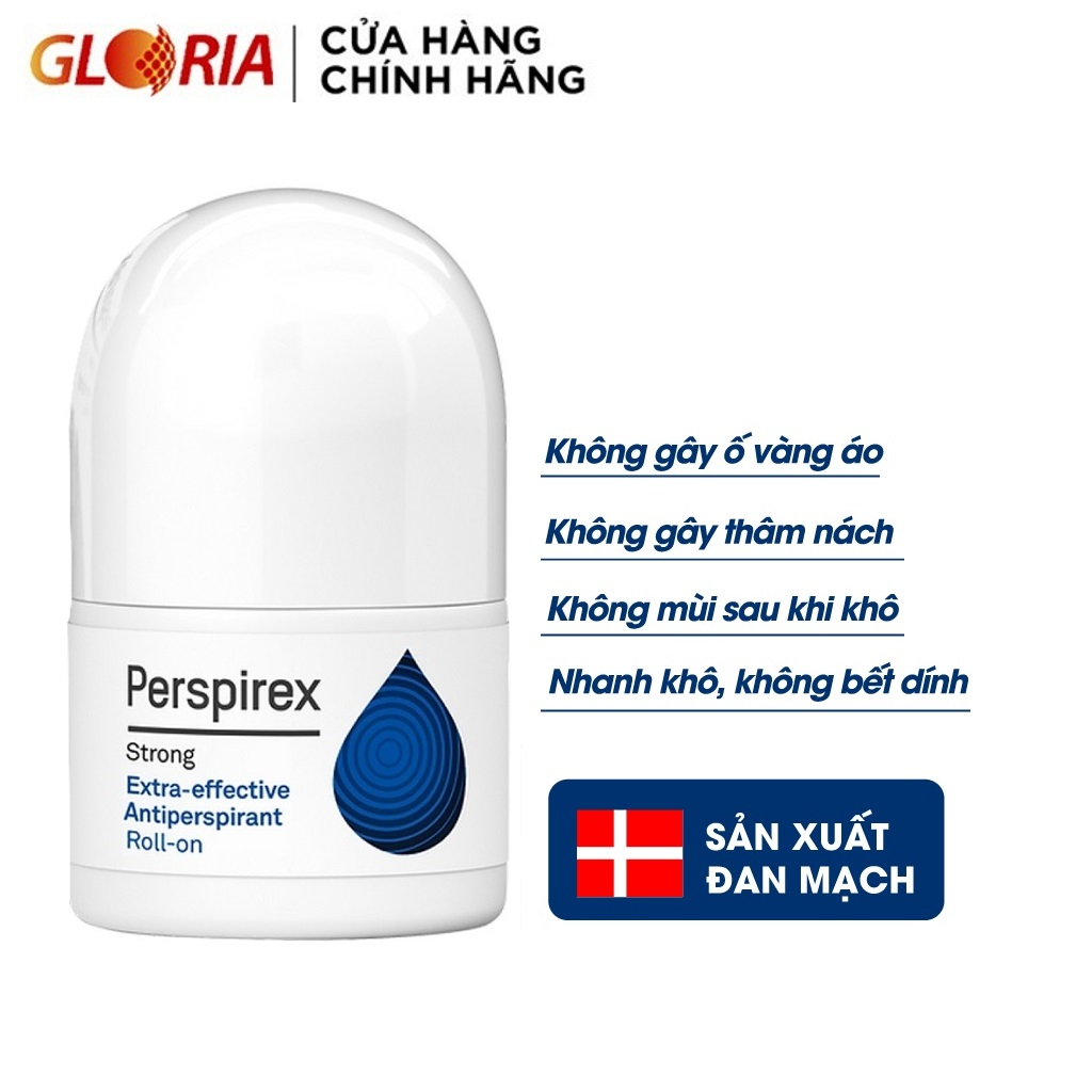 Lăn Khử Mùi Perspirex Strong Cho Da Nhiều Mồ Hôi và Nặng Mùi 5ml / 20ml