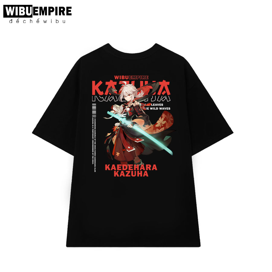 WIBU EMPIRE | Áo Thun Form Rộng Kaedehara Kazuha | Genshin Impact - Áo Phông Unisex