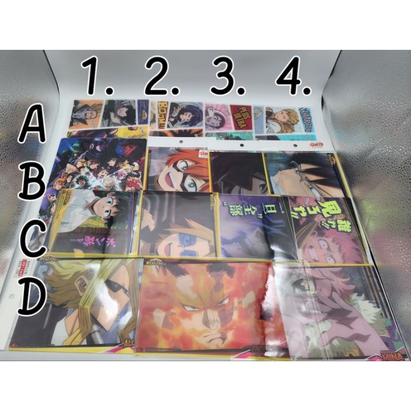 Hình dán, tranh ảnh, sks, postcard chủ đề My hero academia, MHA số 10, chính hãng