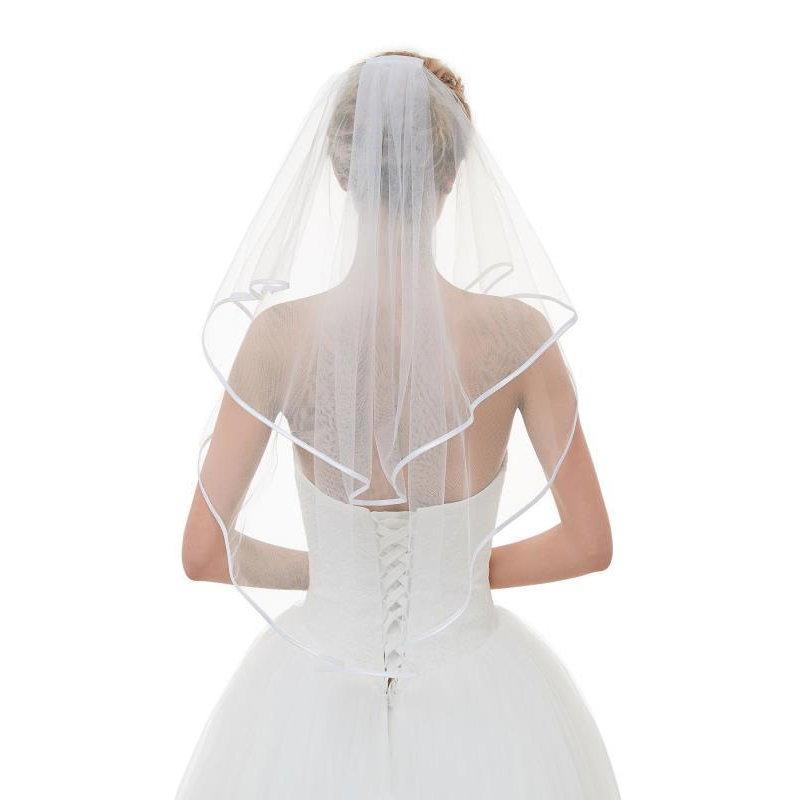 VL01-T001_Voan lúp cô dâu, khăn voan cài tóc đội đầu cô dâu 2 lớp có viền 60*80cm