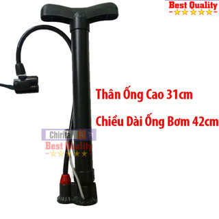 Bơm xe đạp mini, ống bơm tIện dụng nhỏ gọn, ống sắt siêu bền cao cấp