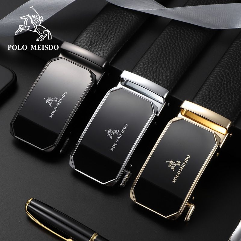 Bộ quà tặng lịch lãm cho nam thắt lưng nam, ví da nam thương hiệu Polo Meisdo TV05, kèm hộp gỗ cao cấp