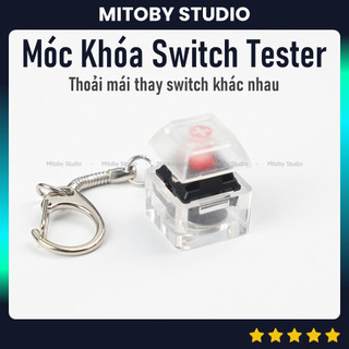 Móc khóa switch tester bàn phím cơ test switch linear switch tactile trang trí bàn làm việc - Mitoby Studio