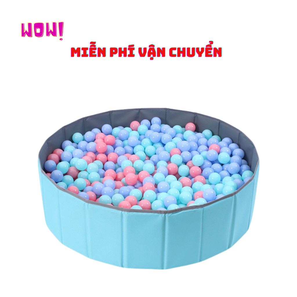Bể bóng cho bé bằng vải cao cấp cho bé, bể bóng gấp gọn bằng vải bé trai bé trái