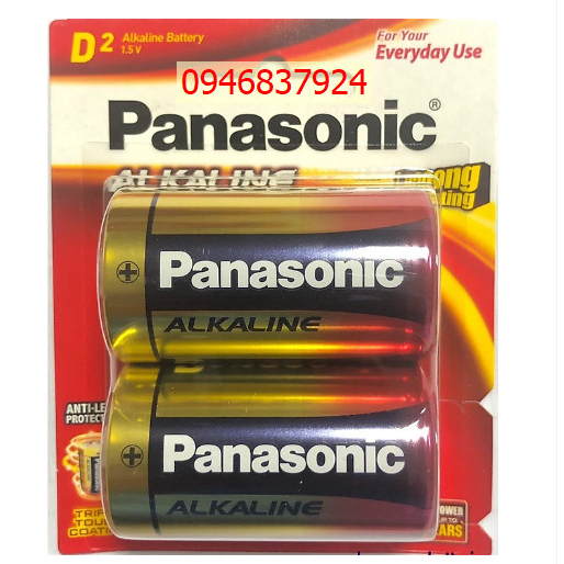 Pin đại D Alkaline Panasonic LR20T/2B vỉ 2 pin hàng panasonic chuẩn Nhật