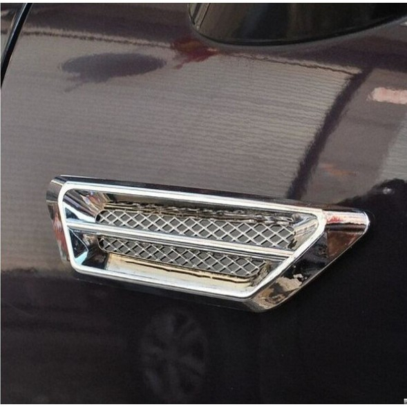 Bộ Ốp Mang Cá Giả Hốc Gió Dán Trang Trí Thân Xe, Nắp Capo Xe Ô Tô