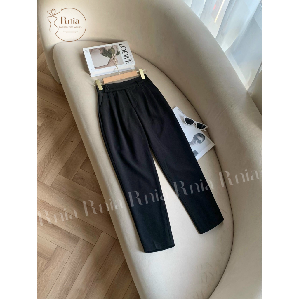 Quần Nữ Dáng Baggy Cạp Chun Sau RNIA Q23102