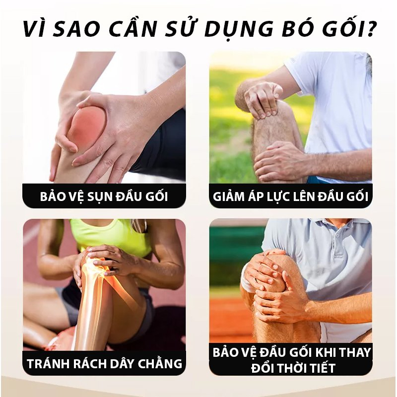 Đai bảo vệ đầu gối có dây quấn siết chặt, 4 lò xo trợ lực Yasu 7908 (1 chiếc)