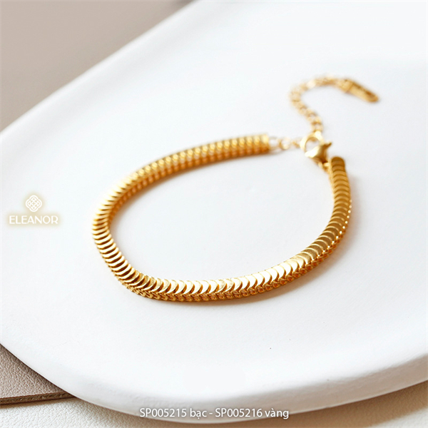 Vòng tay nữ titan Eleanor Accessories thiết kế ngách basic phụ kiện trang sức 5152