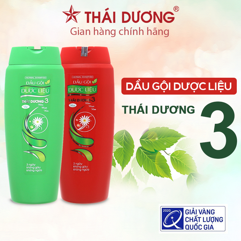 Dầu Gội Dược Liệu Thái Dương 3 Hương Hoa Lá Sao Thái Dương