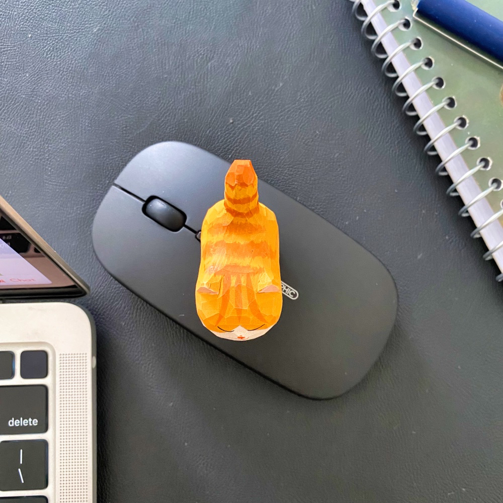 Mèo cam mặt nọng, văn phòng dễ thương, trang trí bàn làm việc, quà tặng.