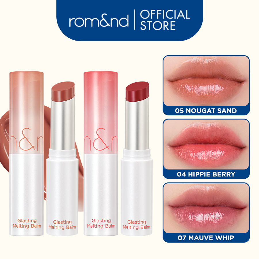 [Combo Ve-easy] 2 Son dưỡng màu tint Romand Glasting Melting Balm 3.5g