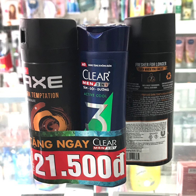 Xịt khử mùi Axe Dark Temptation hương Chocolate chai 150ml