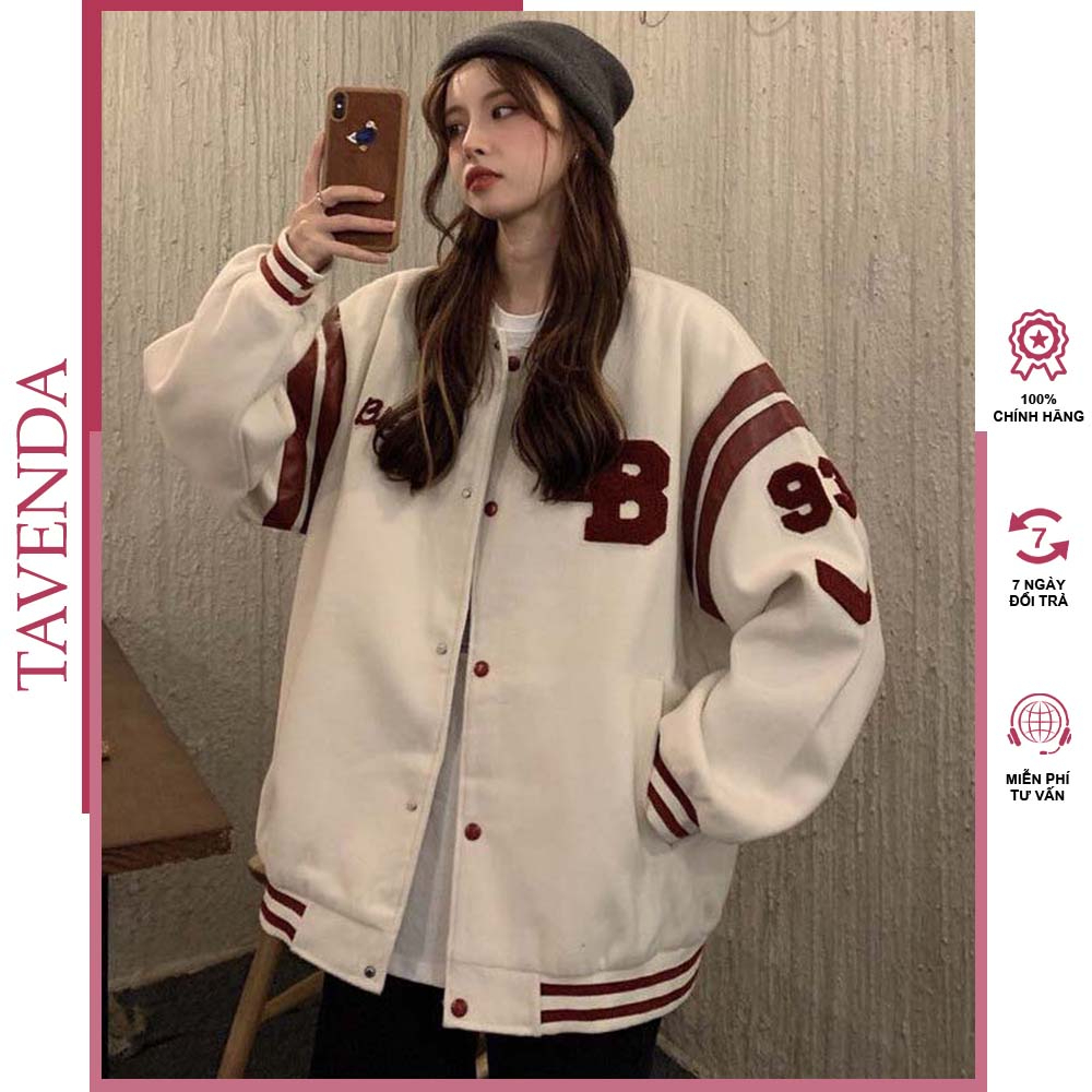 Áo bomber nữ áo khoác bomber da đôi nam nữ vải dạ 2 lớp giá rẻ bigsize hottrend (MÃ 730) TAVENDA AB03