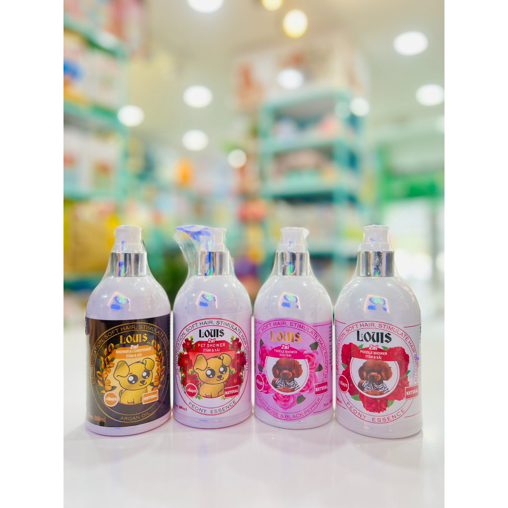 Sữa tắm nước hoa cao cấp Louis 2in1 dành cho thú cưng