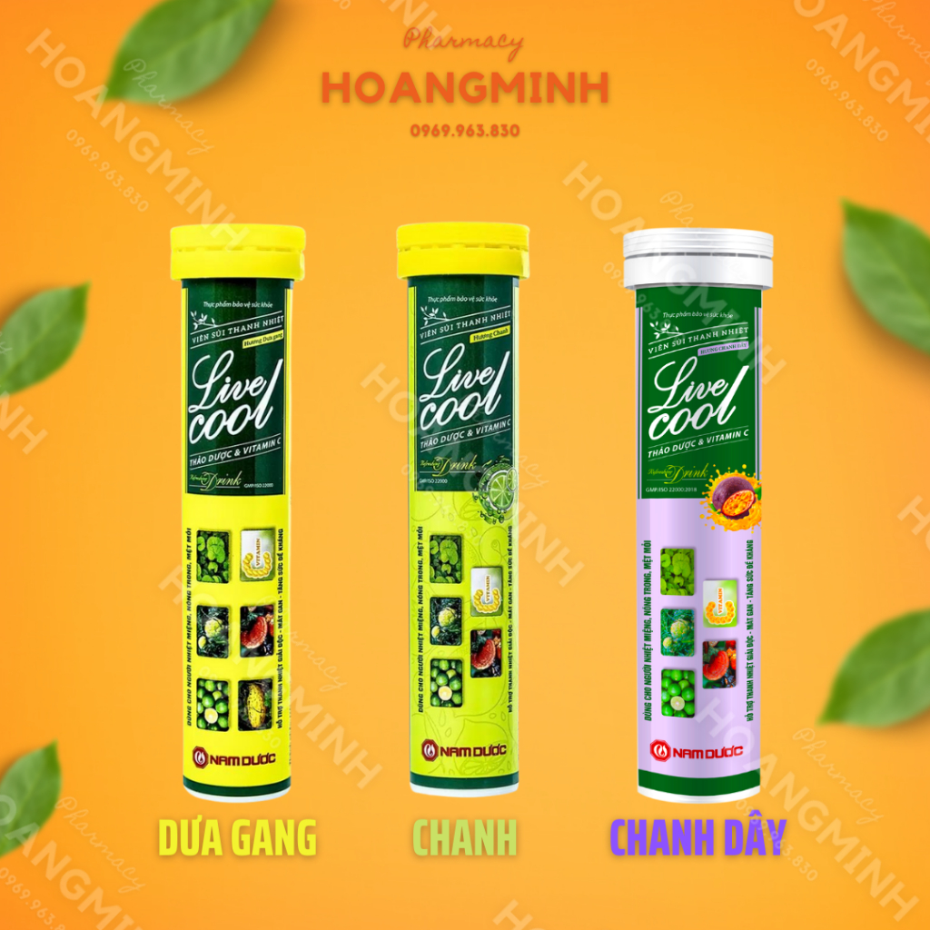BỘT, VIÊN SỦI LIVECOOL |NAM DƯỢC| - LIVE COOL Thanh Nhiệt, Mát Gan, Giải Độc, Lở Loét, Nhiệt Miệng, Nóng Trong Người