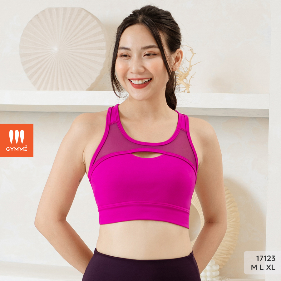 Áo tập gym nữ yoga aerobic croptop thể thao sport bra gymme-17123