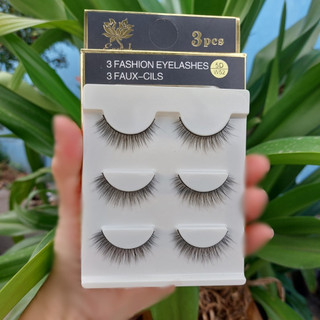 Hộp 3 Cặp Lông Mi Chồn 3D Siêu Tự Nhiên