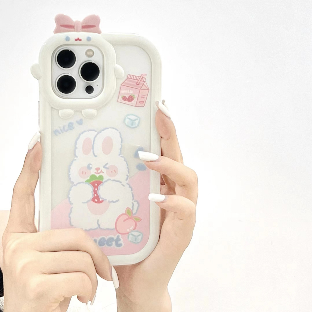 Ốp lưng iphone nơ camera hình vuông heo not fat 6/6splus/7/7plus/8/8plus/x/xs/11/12/13/pro/max/plus/promax-Awifi B5-17