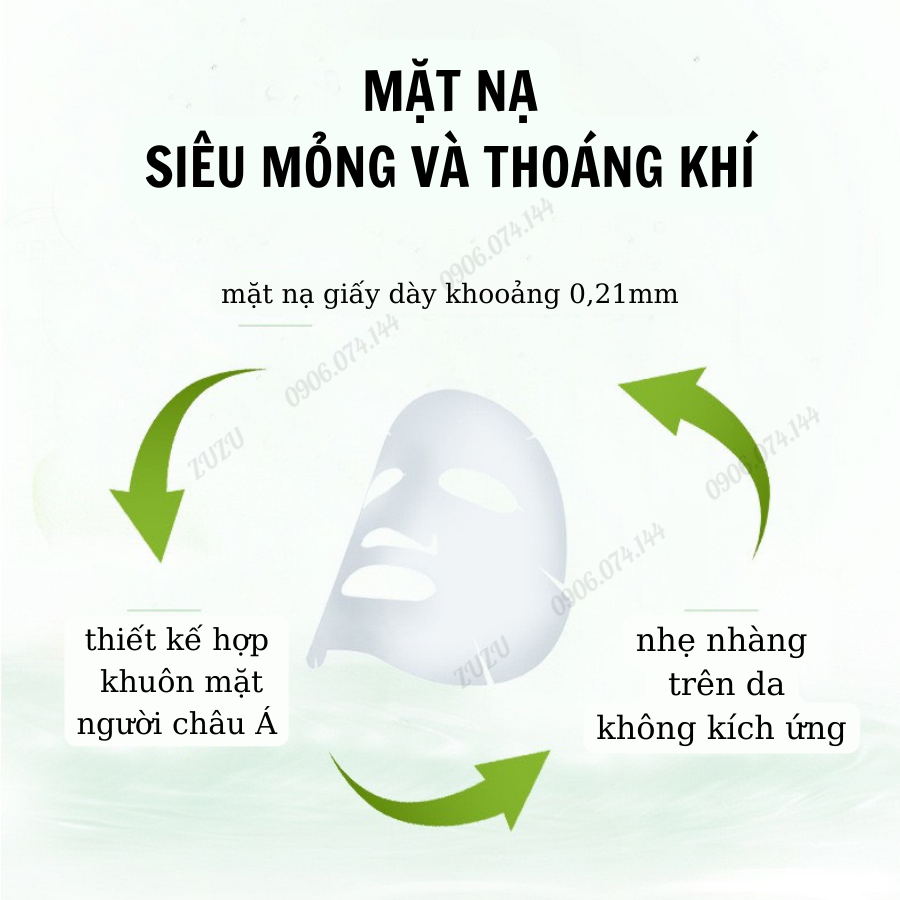 N03 Mặt nạ giấy, Mặt nạ nôi địa trung Quả Đào dưỡng ẩm trắng da