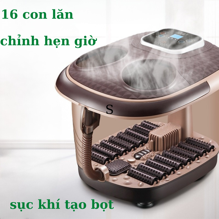 Bồn ngâm chân massage LCD Juti Home có hẹn giờ cân bằng nhiệt bảo hành 3 tháng