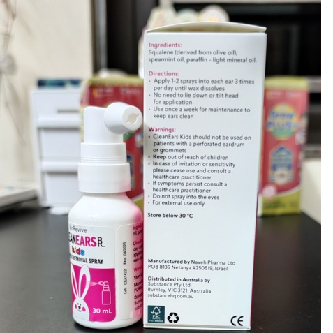 Xịt tan ráy tai BioRevive Ears Kids 30ml