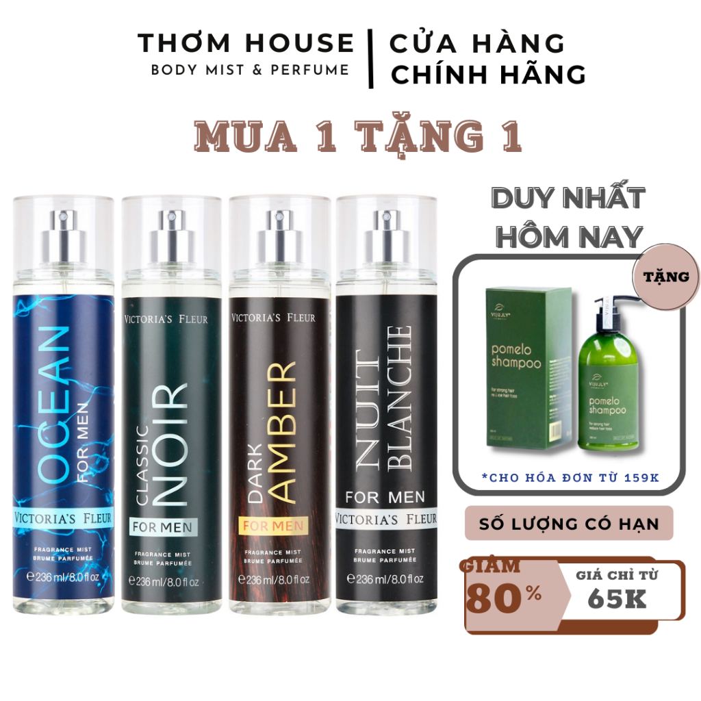 Body mist cho Nam 236ml-Xịt thơm toàn thân cho nam Bath and body works