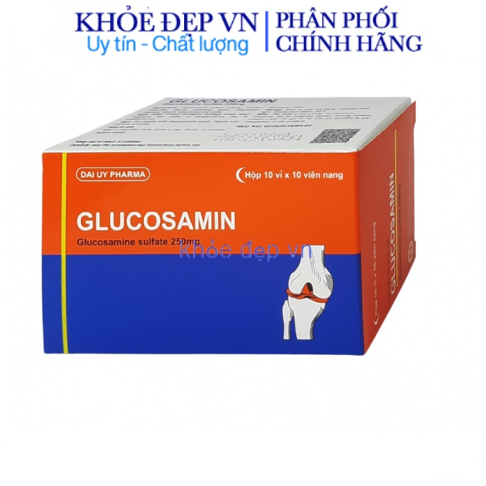Viên Uống Bổ Khớp Glucosamin giảm đau nhức xương khớp, tái tạo phục hồi mô sụn khớp - Hộp 10 vỉ Đại Uy